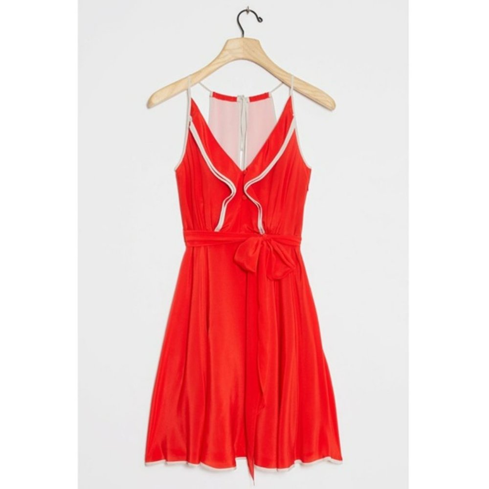 Anthropologie "Girls from Savoy" Gull Wing Mitsy Silk Dress